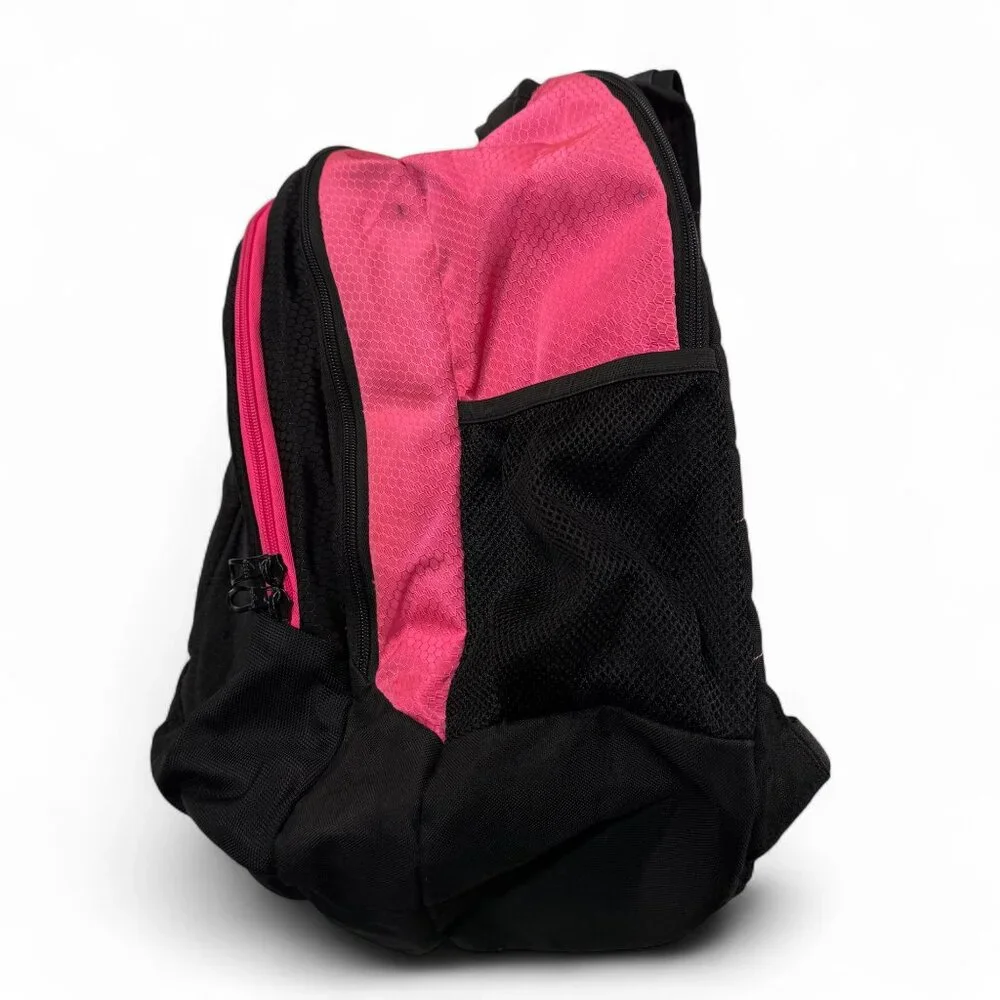 Adidas Backpack Black Pink Girls‎ Large School Pockets Outdoor Travel